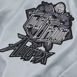 NY Herr Avirex Bomberjacka i Äkta Kohud, Varsity-modell, Twin Dragon - FRI FRAKT bild 3