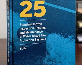 Norma NFPA 25 (2017), Manual de inspección de sistemas de protección contra incendios a base de agua.