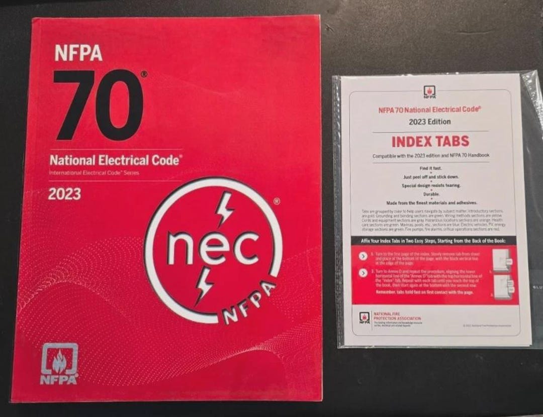 NFPA 70 National Electrical Code Paperback 2023 With Tabs NEC Code Book ...