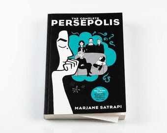 Libro de bolsillo de Persépolis (volúmenes 1 y 2) de Marjane Satrapi / Novela gráfica autobiográfica (regalo de lectura)