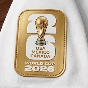 Soccer 3D PVC Patch, 2026 World Cup Tournament Rubber Badge, Minimalist Football Backpack Bag Tag