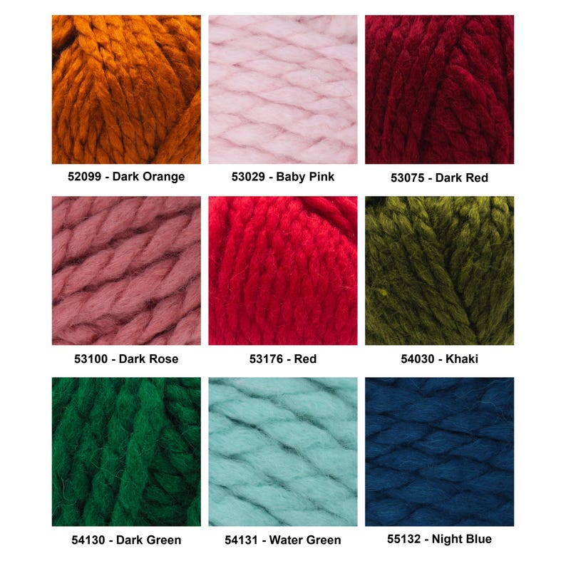 Estako Cozy Thick Quick Super Bulky, nº 6, fio de lã acrílica, macio e grosso para tricô e crochê, 100g 65 jardas imagem 4