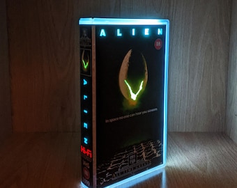 Alien 1979 Upcycled VHS Case Display Light