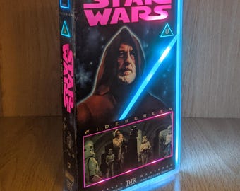 Star Wars 1997 Upcycled VHS Case Display Light