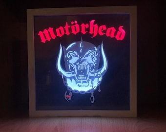 Motörhead 1977 Album Cover Art LED Boxframe