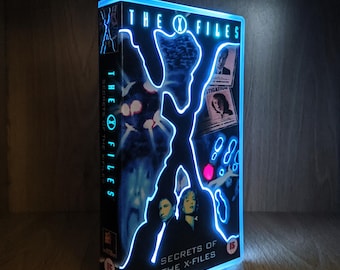 The X-Files Upcycled VHS Case Display Light
