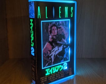 Aliens (JPN) Upcycled VHS Case Display Light