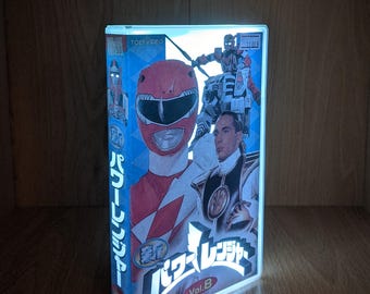 Power Rangers (JPN) Upcycled VHS Case Display Light