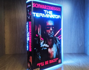 The Terminator 1984 Upcycled VHS Case Display Light