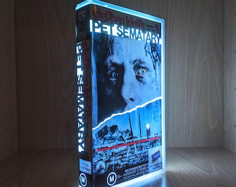 Pet Sematary 1989 Upcycled VHS Case Display Light
