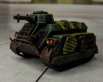 Orc Tank Miniature | Premium 3D Printed & Hand Painted Fantasy War Vehicle | Collectible Tabletop Decor | War Game Gift