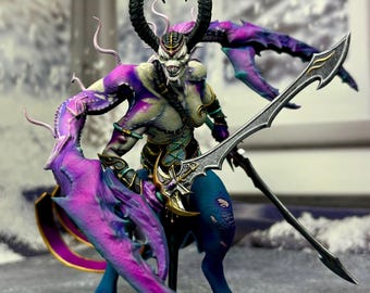 Dark Demon Lord Statue | Premium 3D Printed & Hand Painted Fantasy Collectible | Epic Display Figure | Handmade Gift