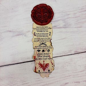 Renhetssigill inspirerad, 3D-tryckt vaxsigillstil, handmålad pergamentsigill, cosplay-rekvisita, gotisk dekorgåva