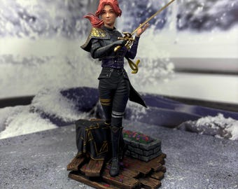 Maelle Figure | Premium 3D Printed & Hand Painted Collectible Statue | Fantasy Character Display | Handmade Geek Gift