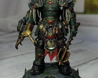 Dark Galactic Warlord Statue | Premium 3D Printed & Hand Painted Fantasy Warrior Figure | Collectible Display Decor