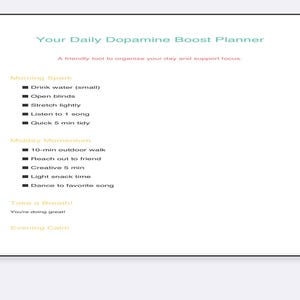 ADHD Daily Dopamine Planner | Productivity & Motivation Tracker | Digital Goal Organizer