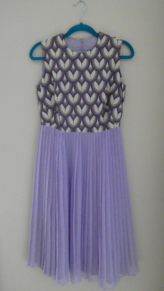 RARE Vintage 1960s Designer Alfred Shaheen Lavend… - image 2