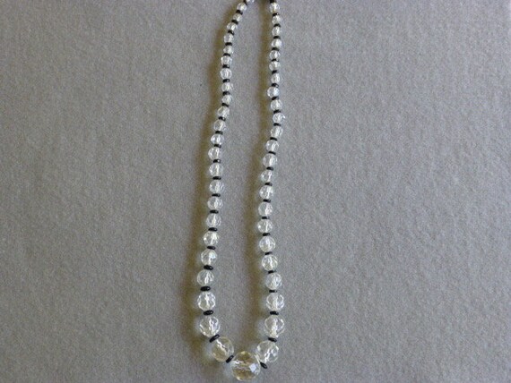 Vintage Crystal 1930s Beaded Necklace | 30s Jewel… - image 5