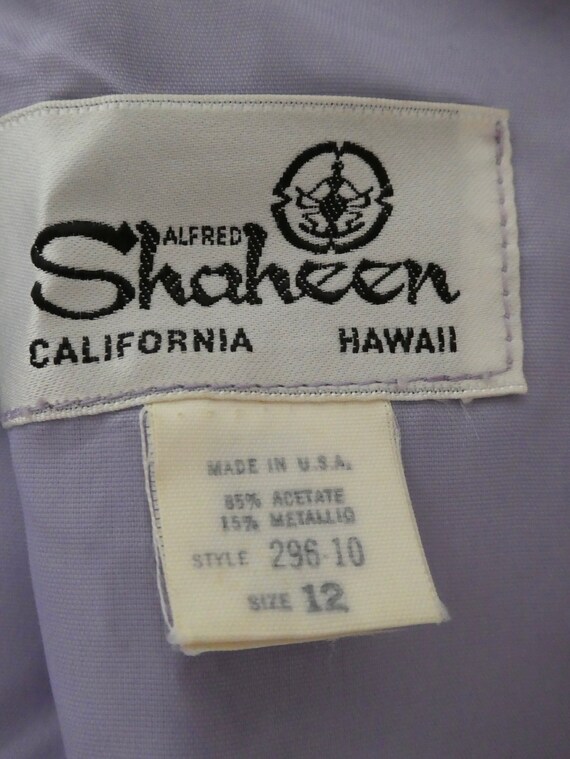 RARE Vintage 1960s Designer Alfred Shaheen Lavend… - image 5