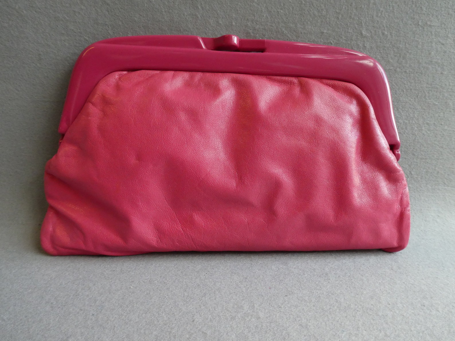 Early 1980s Pink Perspex Leather Clutch 80s Fashion 80s | Etsy