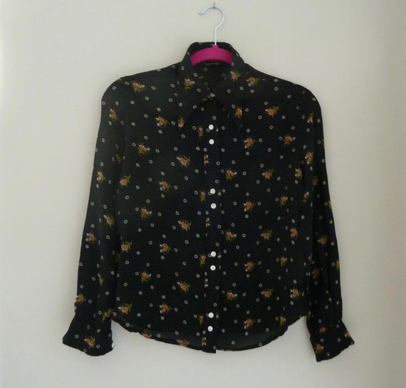Vintage Early 80s Jeff Banks Blouse | Designer Blo