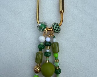Charm verde moderno para bolso