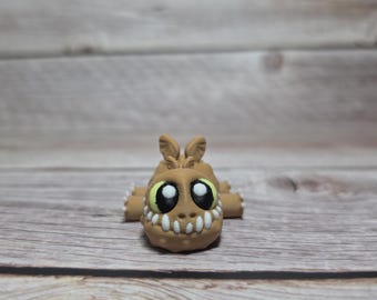 Jouet articulé Gronckle Dragon Fidget imprimé en 3D : copain de bureau yeux brillants