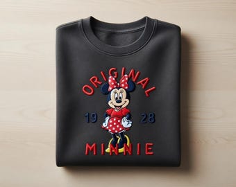 Minnie Mouse Embroidery File Disney Original Machine Embroidery Design Vintage Minnie Instant Download PES DST