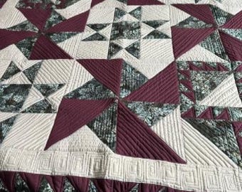 Midnight Stars Patchwork Quilt