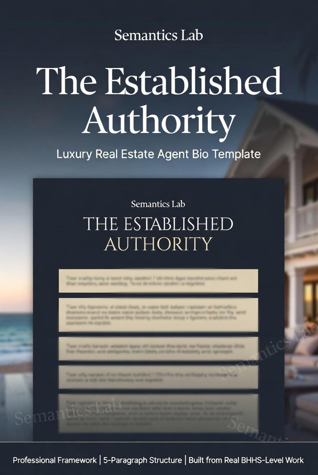 Established Luxury Real Estate Agent Bio Template | Professional ...