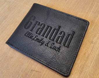 Leather bifold wallet
