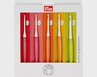 Crochet hook for wool set, prym.ergonomics 3.5-6.0 mm