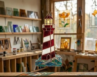 Mönster för solfångare till fyr i målat glas, nybörjarvänligt (PDF-nedladdning)