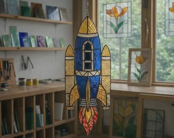 Mönster för raket i målat glas, nybörjarvänligt (PDF-nedladdning)