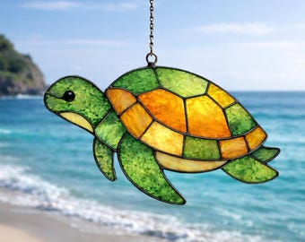 Mönster för sköldpadda i målat glas, nybörjarvänligt (PDF-nedladdning)