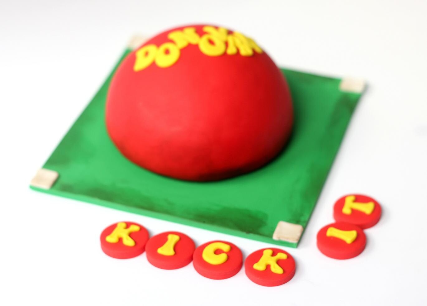 Fondant kickball cake topper kickball cake kickball Etsy