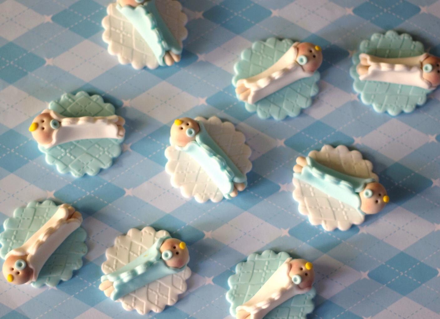 Fondant Cupcake Toppers Whimsical Boy Baby Shower Fondant Etsy Fondant Cupcake Toppers Whimsical Boy Baby Shower Fondant Etsy