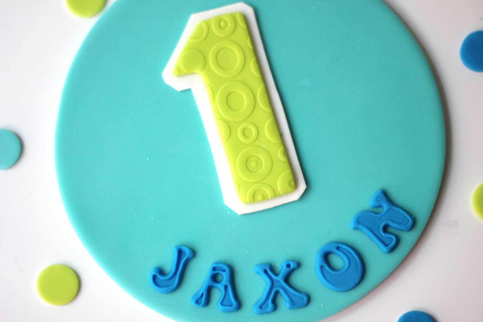 Fondant Age Cake Topper Set Fondant Number Topper Set Etsy