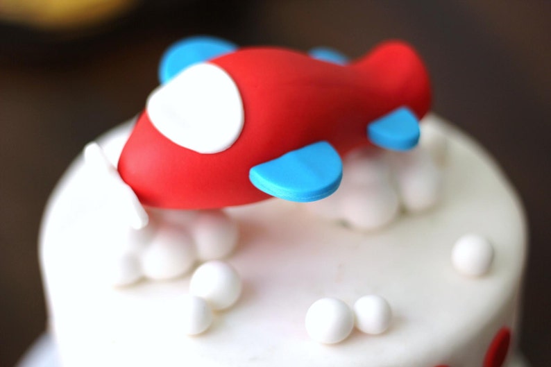 Fondant airplane Complete Party Package Whimsical 3D Plane Etsy