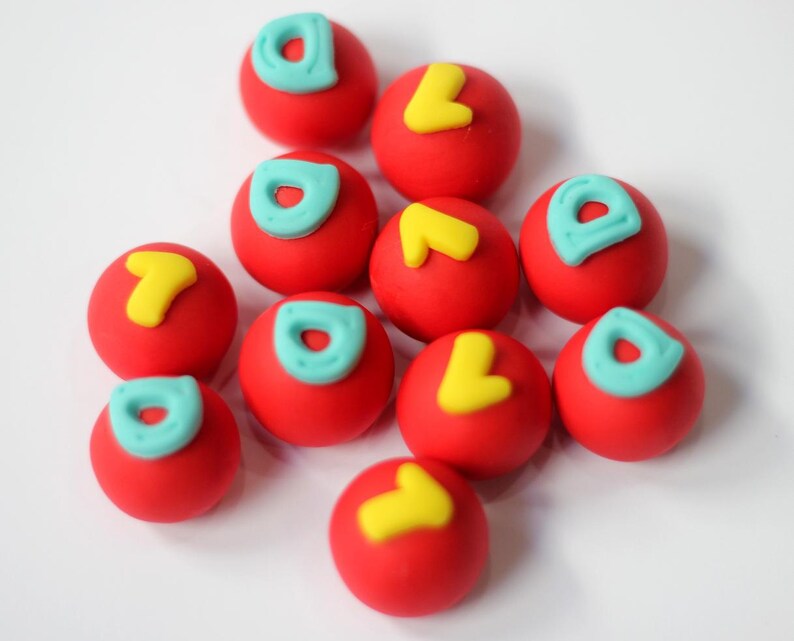 Kickball cupcake topper fondant kickball kickball fondant Etsy
