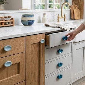 Tirador de cerámica para armario, estilo vintage, para cajones, de cocina, de cocina, de muebles, de puerta.