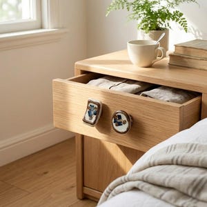 Tirador decorativo de cerámica para armario, pomo de cajón creativo, estilo vintage, herrajes para muebles y decoración del hogar.