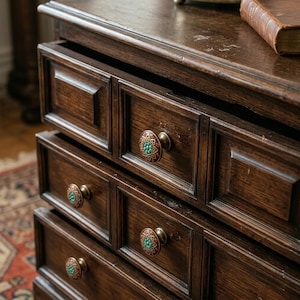 Bohemian Alloy Cabinet Handles Ethnic Drawer Pulls Artistic Cupboard Knobs Decorative Furniture Hardware