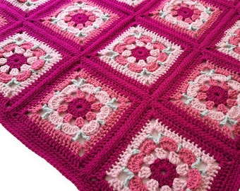 Crochet PATTERN Baby Blanket, Granny Square Baby Blanket Crochet Pattern, baby blanket crochet pattern, baby crochet pattern PDF #183
