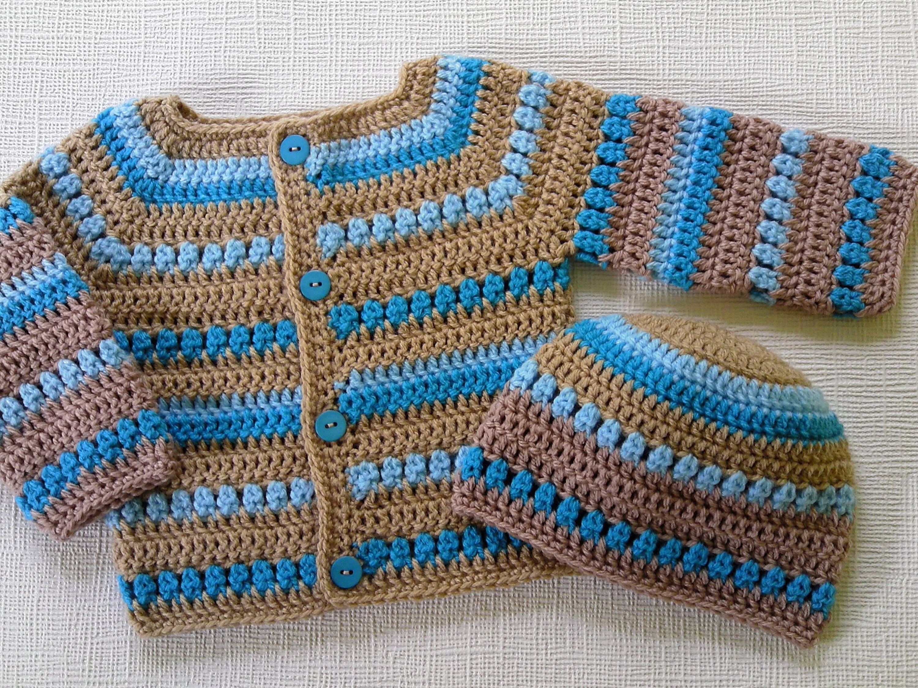 Crochet Pattern Baby Cardigan Hat Crochet Baby Cardigan - Etsy UK