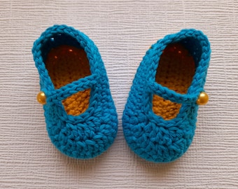 Botinhas de crochê para bebê, presente de chá de bebê, sapatinhos de bebê, botinhas de bailarina de algodão, sapatinhos de crochê de algodão para bebê