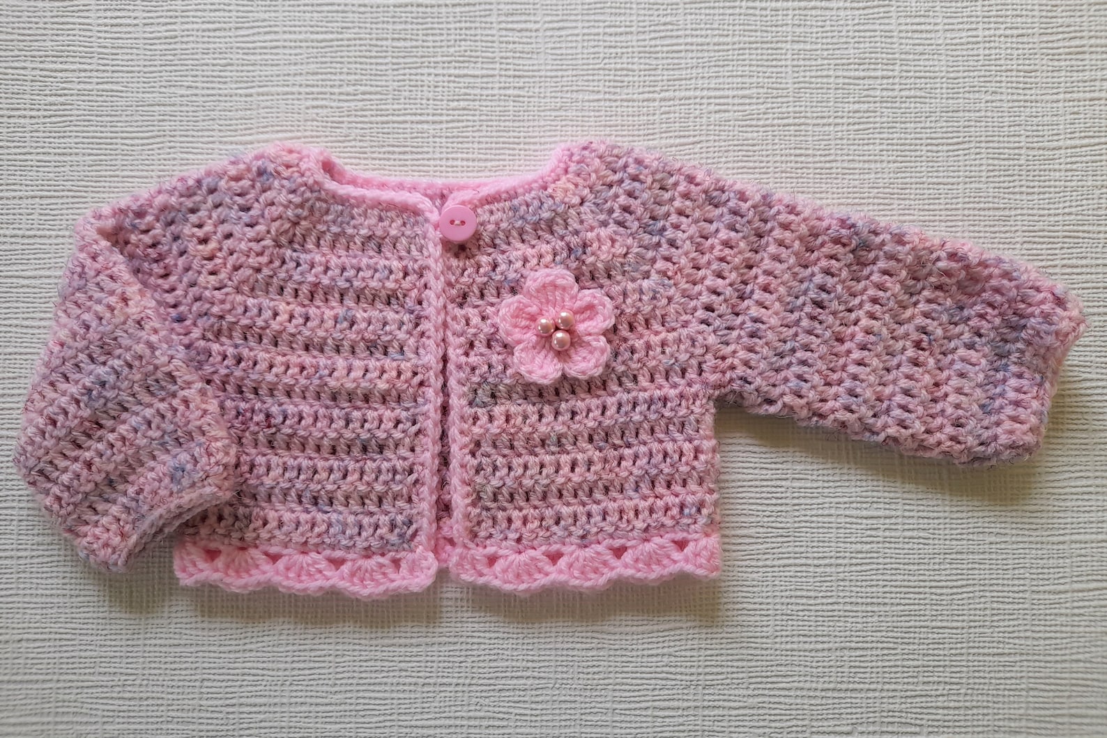 Crochet Baby Cardigan and Dress Set Baby Gift Pink Cardigan Etsy UK