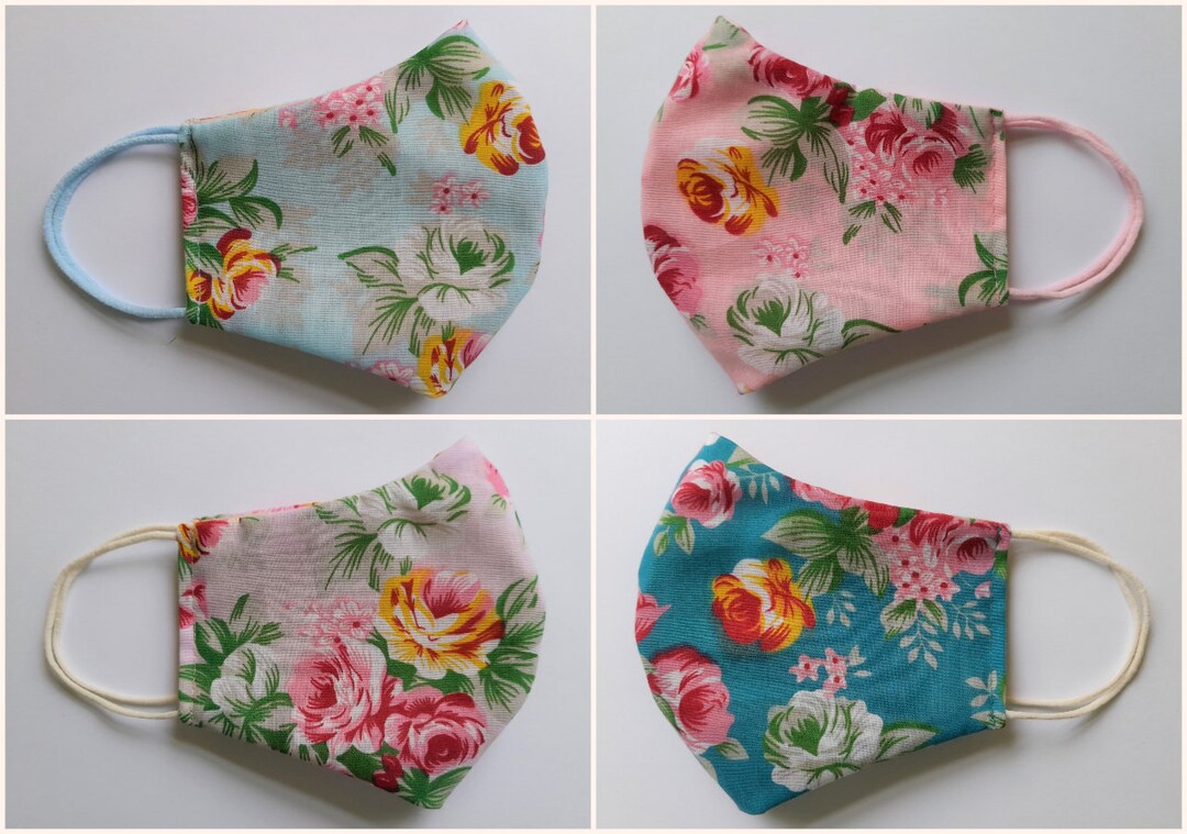 Face Mask With Nose Wire Polycotton Face Mask Breathable Etsy