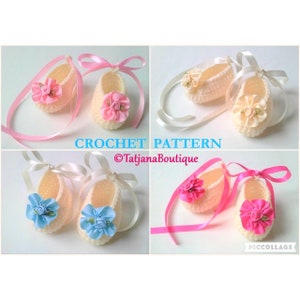 Häkelanleitung Baby Ballerina Schuhe Booties, Häkelanleitung Baby, Häkelanleitung Satinband, PDF #17