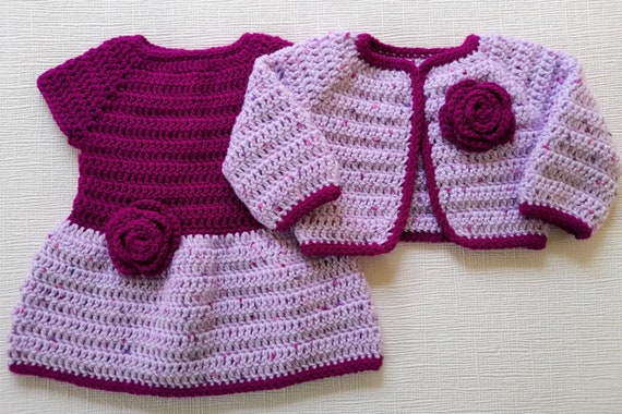 Baby dress with cardigan online